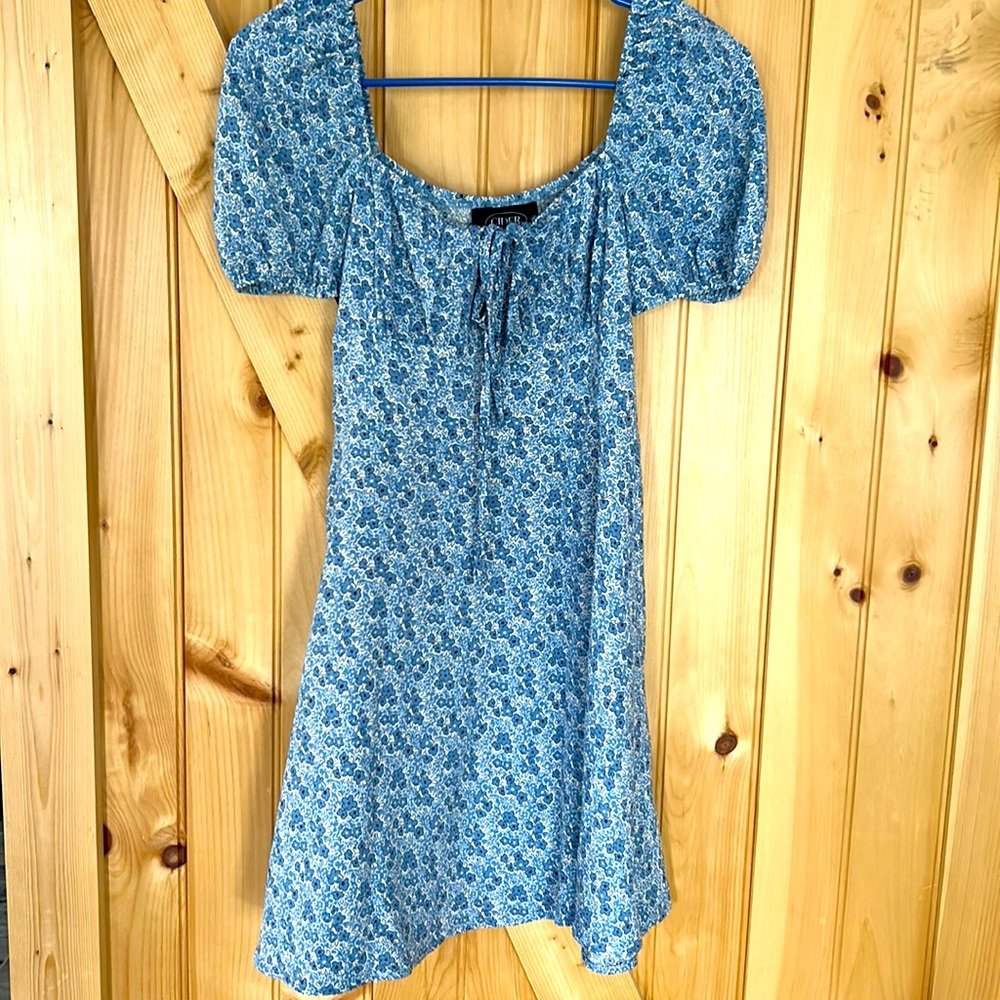Cider Floral A-Line Mini Dress Small